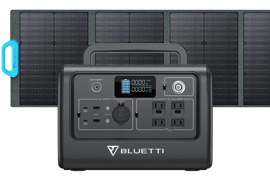Bluettti EB70S with Solar Panels